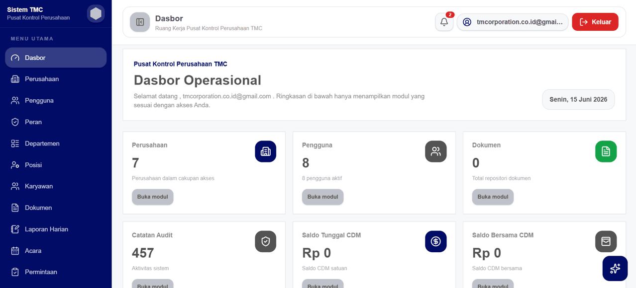 Enterprise Control Center System screenshot 1
